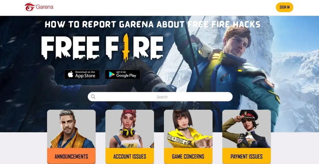 HOW TO REPORT GARENA FREE FIRE