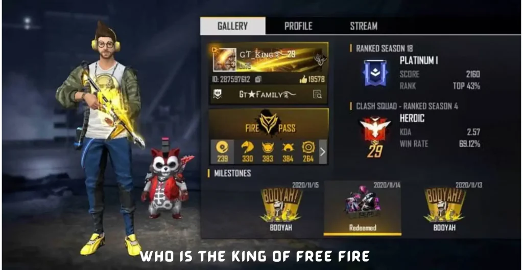 Who Is The King Of Free Fire